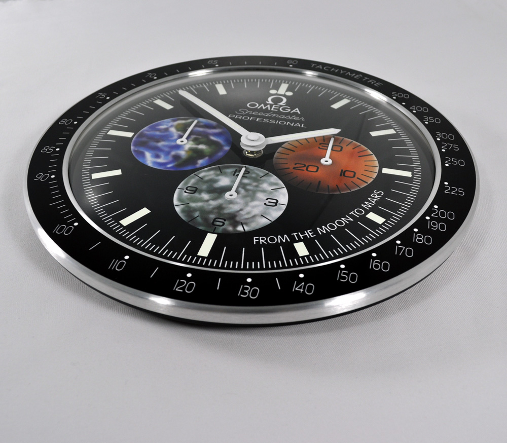 Omega Speedmaster From THE Moon TO Mars Dealers Showroom Wall Clock